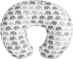 Buy Boppy Nursing Pillow Cover-Premium, Gray Elephants Plaid, Soft, Quick-Dry Microfiber Fabric, Original And Luxe Breastfeeding Pillow, Awake Time Only in UAE
