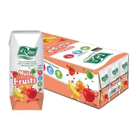Buy Alrabie Nectar Multi Fruits Fortified With Vitamins 120ml x18 in Saudi Arabia