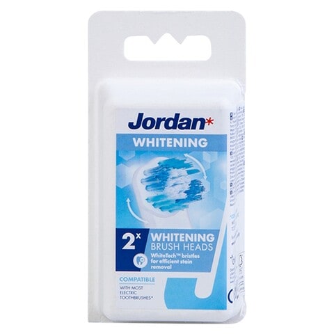 Jordan Clean Smile Toothbrush Head White 2 PCS