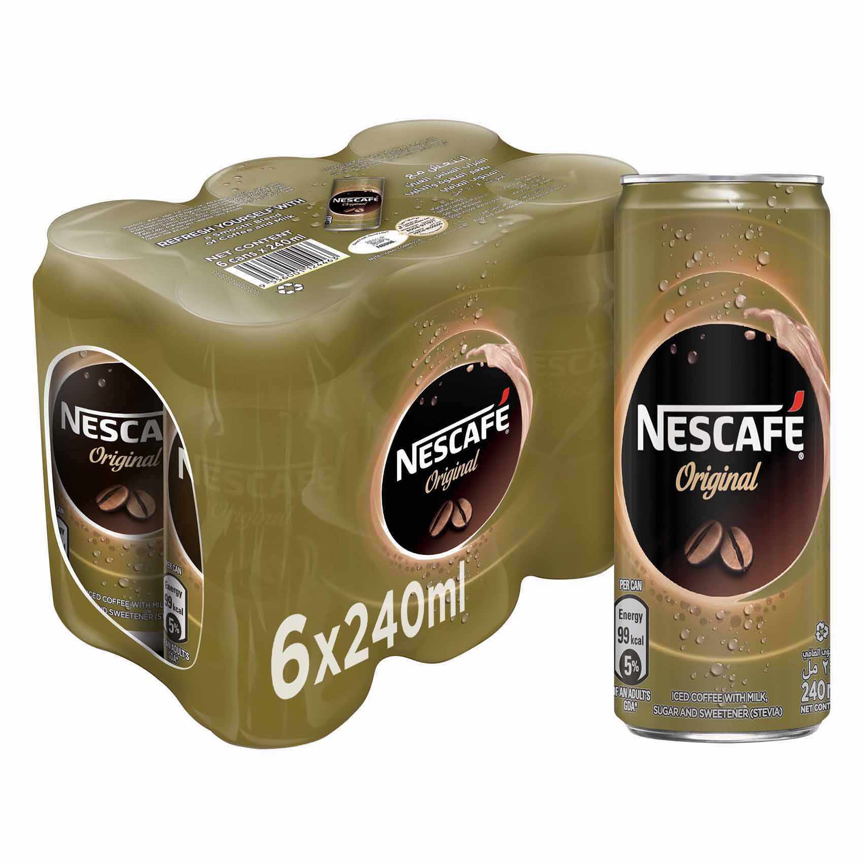 Buy Nescafe Ready To Drink Original Chilled Coffee 240ml X Pack Of 6 