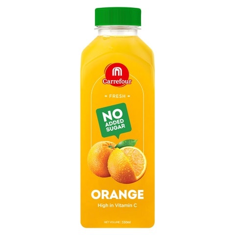 اشتري كارفور عصير برتقال طازج 330 ملل في الامارات