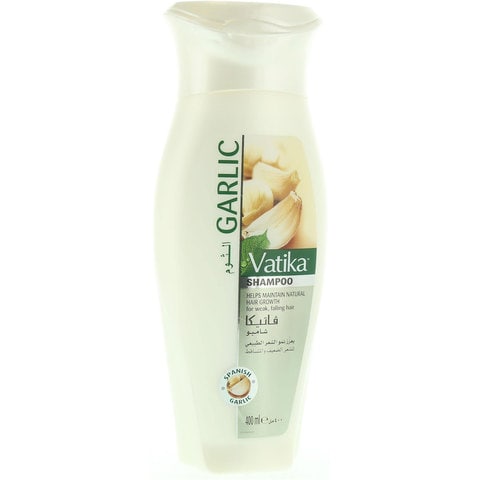Vatika Naturals Spanish Garlic Natural Hair Growth Shampoo  For Weak Falling Hair  400ml