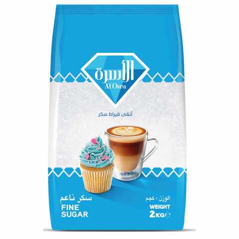Buy Al Osra Fine White Sugar 2kg in UAE