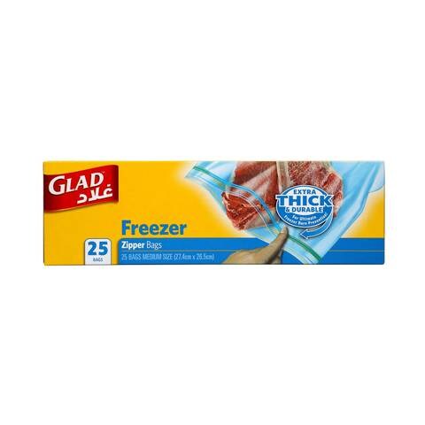 Glad Trash & Food Storage Zipper Food Storage Freezer Bags - Gallon Size -  40 Count Each (Pack