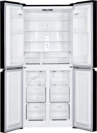 Sharp 401L Net Capacity French 4 Door Bottom Mount Inverter Refrigerator With Patented Plasmacluster Technology, AGCU Nano Deodorizer Enabled, Dark Inox, SJ-FH560-DS3