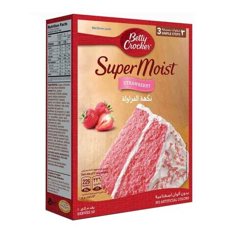 Betty Crocker Supermoist Strawberry Cake Mix 400g