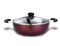 ARK Non Stick Induction Kadai with Glass Lid 22 Cms