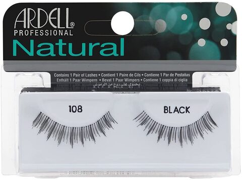 Buy Ardell Natural Strip Eyelash, Demi Black #108 in Saudi Arabia