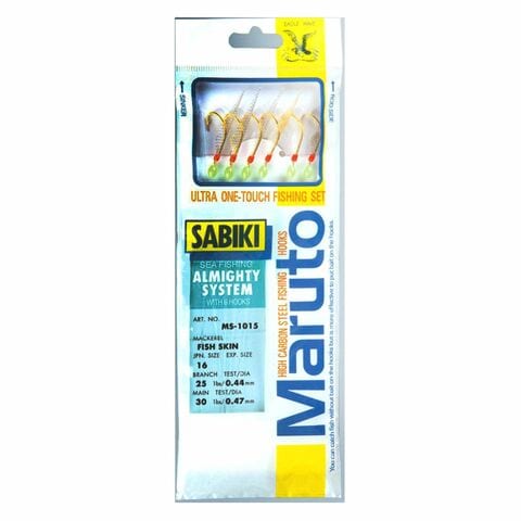 Buy Maruto Sabiki Fishing Hook MS-1015 Multicolour Size 10 Online - Shop  Health & Fitness on Carrefour UAE