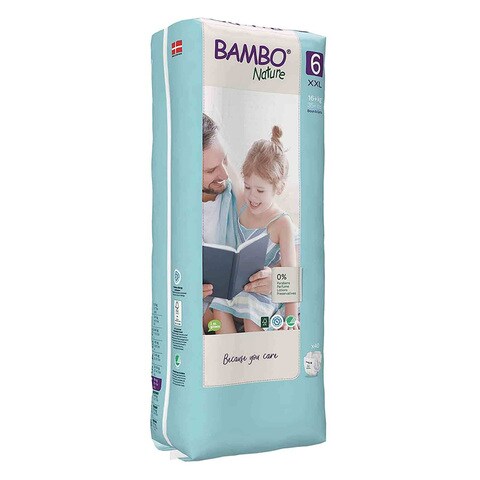 Bambo Nature Diapers 16+ Kg XXL Size 6 40 Count
