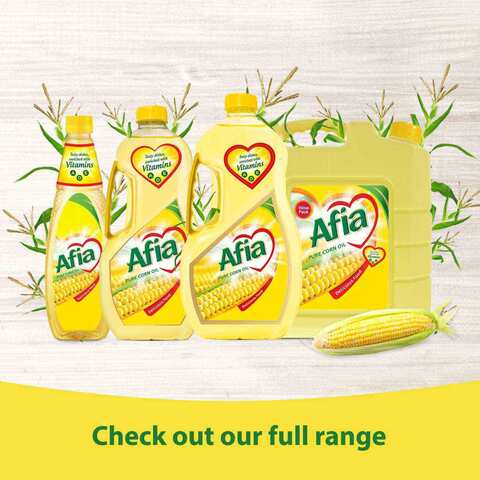 Afia Pure Corn Oil Enriched with Vitamins A D &amp; E Bottle  2.9L