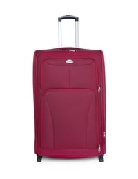 Senator Brand Softside 3 Piece Set of 2 Wheel EVA Luggage Trolley in Burgundy Color KH247-3_BGN