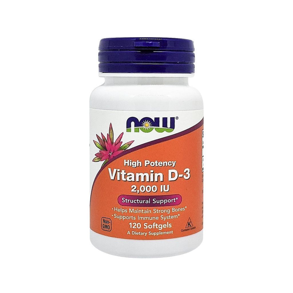 Buy Now Foods Vitamin D-3 2000 Iu 120 Softgels Online - Shop Health ...