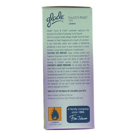 Glade Touch N Fresh Wild Lavender Refill Silver 12ml