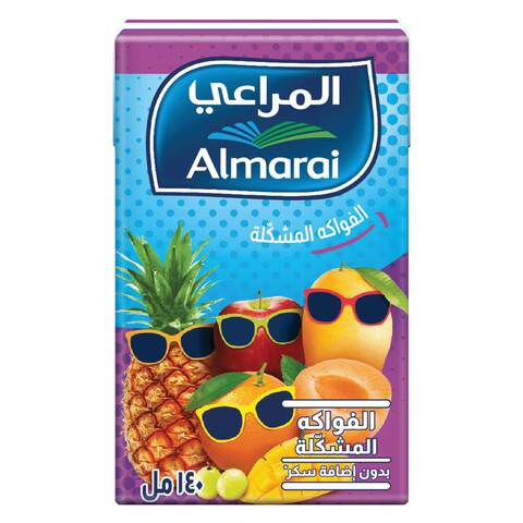 اشتري المراعي عصير فواكه مشكلة بدون سكر مضاف 140 مل في السعودية