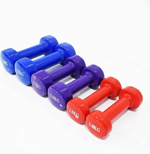 Buy York Adult Exercise Dumbbell Multi Color York Dumbbells 10Kg