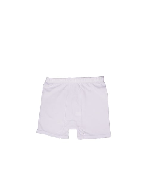 4- Pieces Cotton Short Underwear Boy White ( 7-8 Years )
