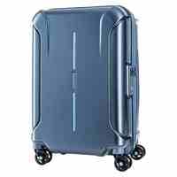 American Tourister Technum Next 4 Double Wheel Hard Casing Luggage Trolley Metallic Blue 86cm