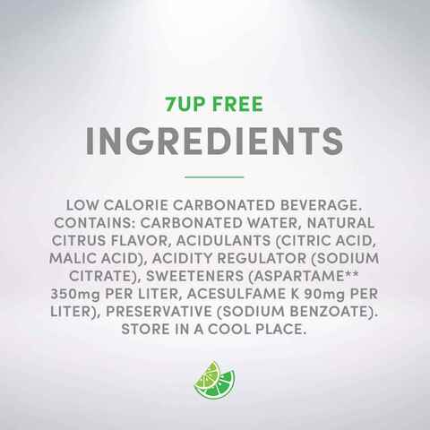 7UP Free  Carbonated Soft Drink  Mini Cans  155ml