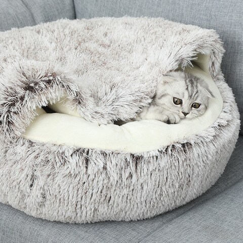 Fluffy best sale cat cushion