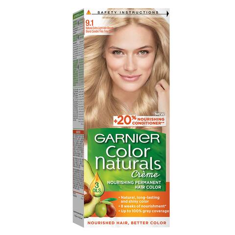 garnier nourishing permanent hair color  light ash blonde 112ml