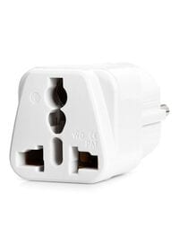 Generic Wd9 Eu Plug To Universal Us Uk Au Socket Power Adapter/Charger White