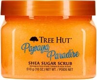 Tree Hut Papaya Paradise Shea Sugar Scrub Made With Shea Butter, Papaya Extract &amp; Pineapple Enzymes For A Natural Glow, 18 Oz.