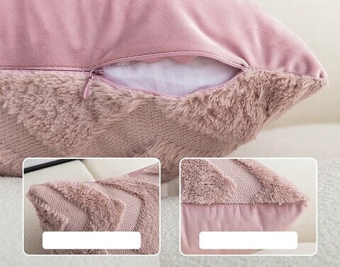 2 PCS Of Throw Pillow With Extra Comfort And Fluffy Material With Soft Handfeel