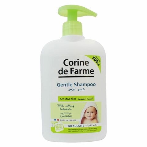 Corine De Farme Sulphate Free Baby Gentle Shampoo For Sensitive Skin White 500ml