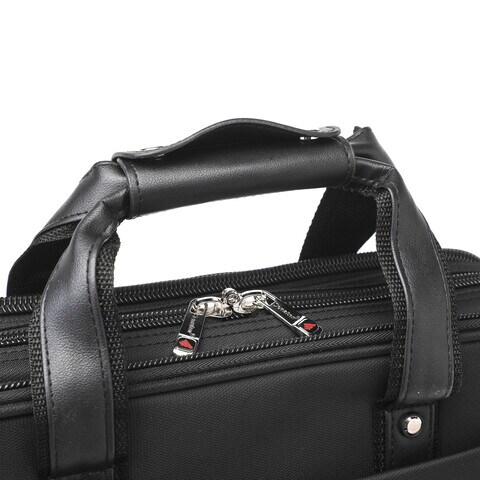 Senator 15.5 inch Nylon Shoulder Laptop Bag Light Weight Water Resistant with RFID pockets KH8121 Black