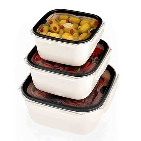  Komax Biokips Foodsaver Set, Square Lunch Box