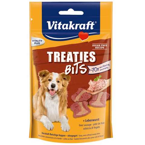 Vitakraft Dog Food Treaties Bites Sausage 120 Gram