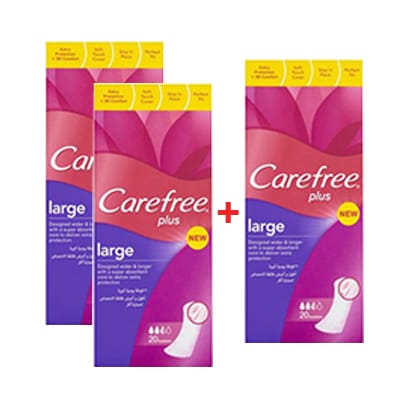 Carefree, Panty Liners, Flexicomfort, Extrafit, Delicate Scent, L - 44 Pcs