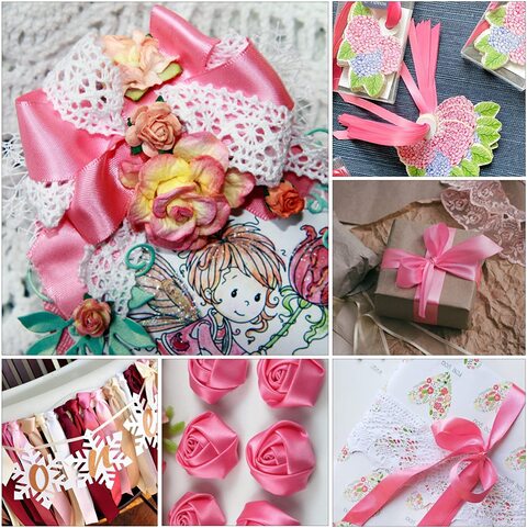 200yards Solid color satin ribbon mixed size ribbons 15mm 20mm gift packing  webbing pink wedding decorations ruban fitas R1031