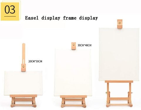 Generic Easel Desktop Art Training Stand Beech For For Artists Kids Adult Painting Indoor/Outdoor Adjustable Angle Workstation Craft Holder Display