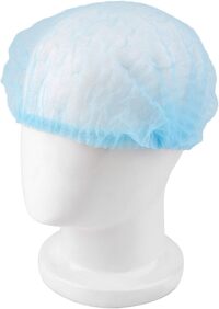 Lavish 300 Pieces Disposable Hair Nets Food Service Bulk, Women Bouffant Cap Non Woven Clip Caps, Hair Head Cover Blue