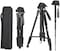 DMK Power DMK-T800 II Tripod 63.7 inch/162cm 2 in 1 Tripod and Monopod Lightweight Portable Camera aluminum Tripod for Canon Nikon Sony Olympus SLR/DSLR with carrying bag