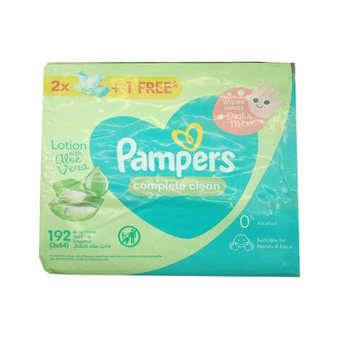 Pampers Baby Wipes Fresh Clean 192&#39;s