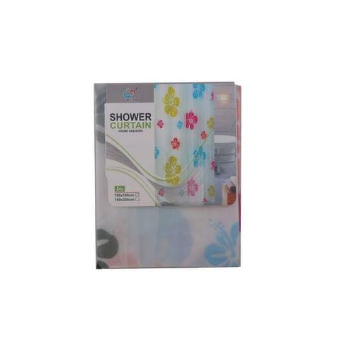 Suction Shower Curtain Printed Color 180x180 Cm