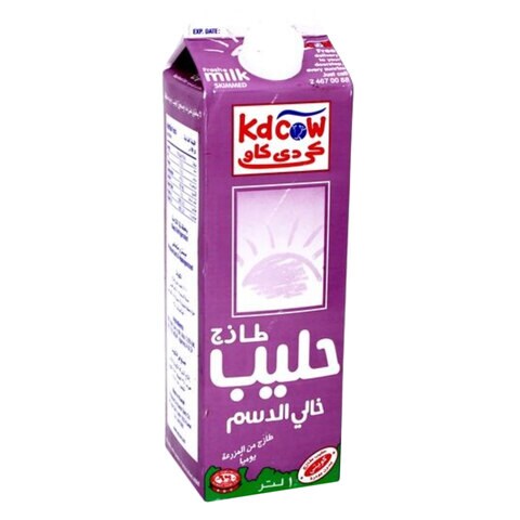KD Cow Skimmed Fresh Milk 1L