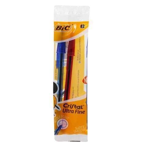 BIC CRISTAL UL FINE PO 2 BLU/RED KE