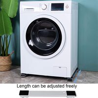 Portable Washing Machine Stand Movable Adjustable Fridge Base, Furniture Universal Mobile Base  Non-Slip with Lock Fixed, Suitable for Dryer/Cabinet/Sofa Etc