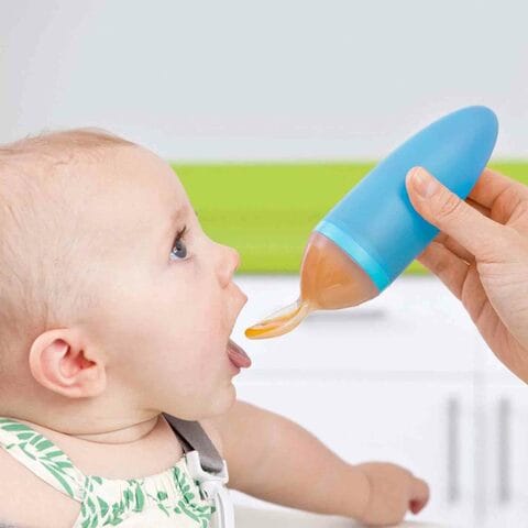 Boon Squirt Baby Food Dispensing Spoon B10122 Blue 89ml
