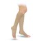 Go Silver Knee High, Compression Socks, Class 1 (18-21 Mmhg) Open Toe Flesh Size 3