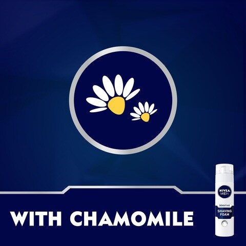Nivea Men Sensitive Shaving Foam With Chamomile And Hamamelis 200ml
