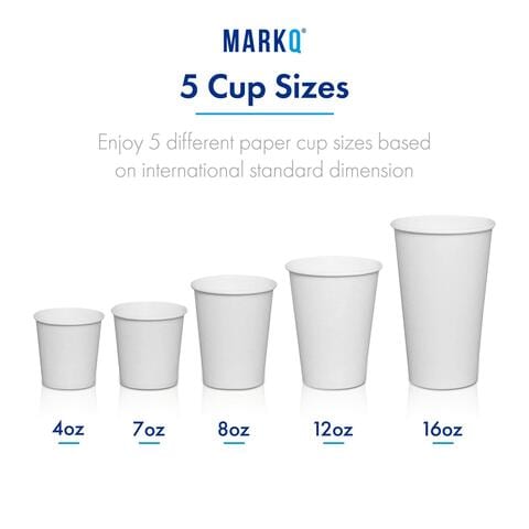 Disposable cup hot sale sizes