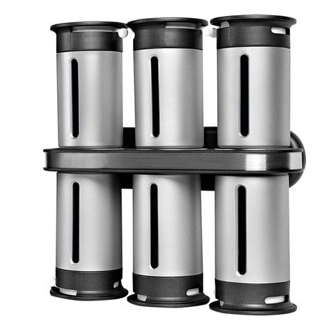 Wall Mounted Magnetic Spice Rack 6Pcs