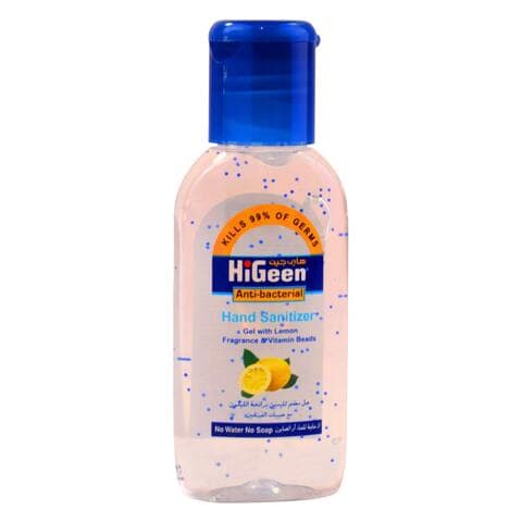 Higeen Hand Sanitizer Anti Bacterial With Lemon 50 Ml