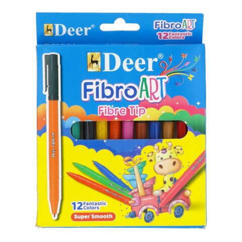 Deer Fibre Tip 12 Awesome Colours
