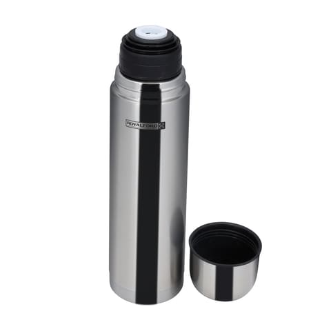 Royalford RF4946 350ml Stainless Steel Vacuum Bottle - Stainless Steel Flask &amp; Water Bottle - Hot &amp; Cold Leak-Resistant Sports Drink Bottle - Vacuum Insulation Bottle For Indoor Outdoor Use